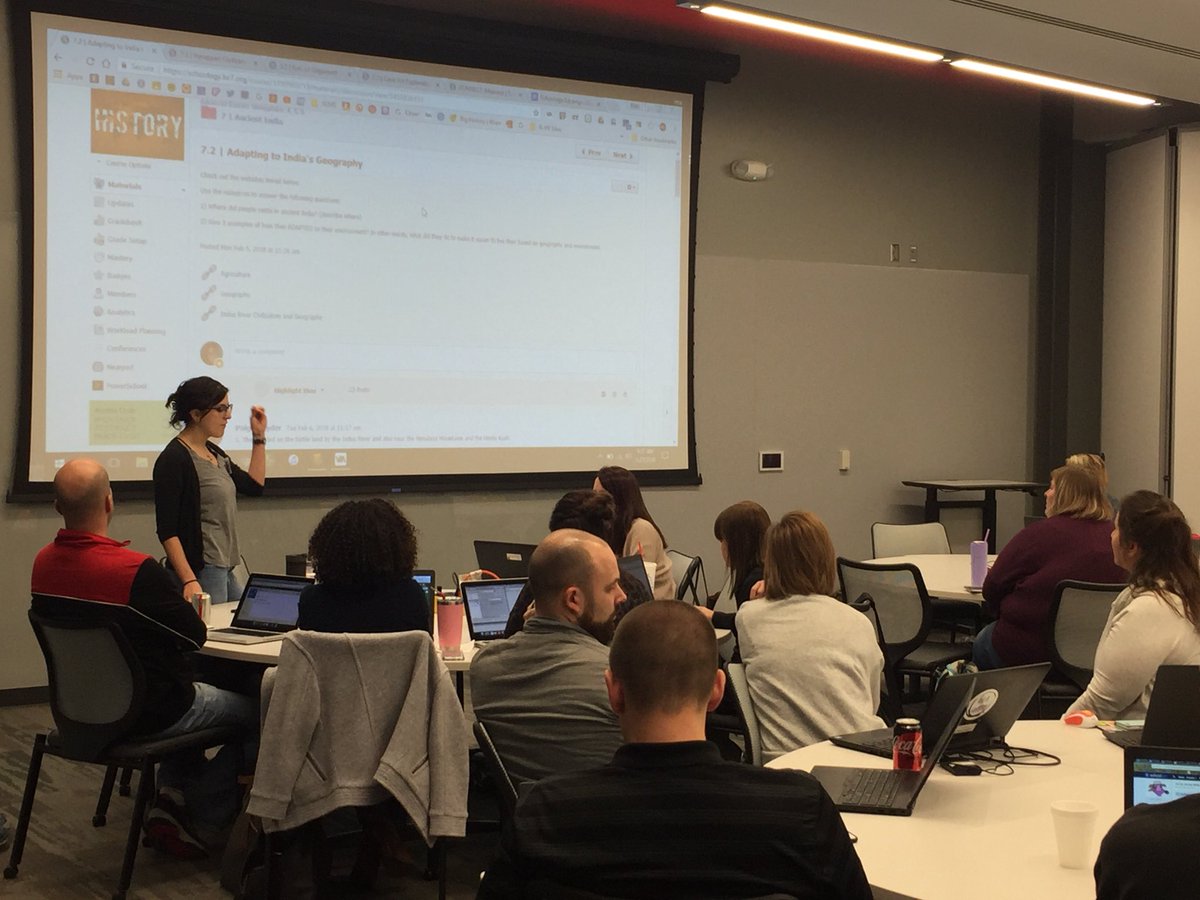 jilldrice's tweet photo. Day 2 of #connectmw and we are learning edcamp style! So many people sharing their awesome! @schoology #r7c2l #bettertogether 🙌🏻🙌🏻🙌🏻 https://t.co/lG6nkkESfj