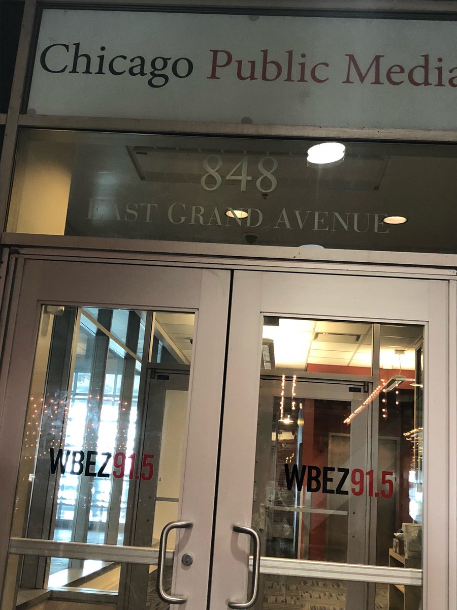 gardoyle's tweet photo. At @NPR @WBEZChicagoPublicRadio for interview about @OneEarthFilmFest, coming Mar 2-11! https://t.co/tM4hSTJWdg (at @WBEZ in Chicago, IL) https://t.co/g9gufDJJ1Z https://t.co/0OKTKfXrlz