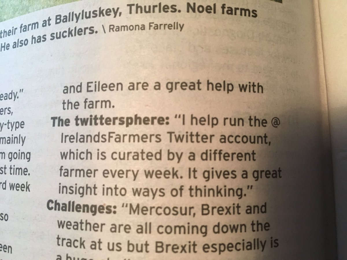 peko_Customer's tweet image. Lovely piece on @nbclancy in #myfarmingweek in @farmersjournal and @IrelandsFarmers gets a shout-out too. Smashing photo Noel