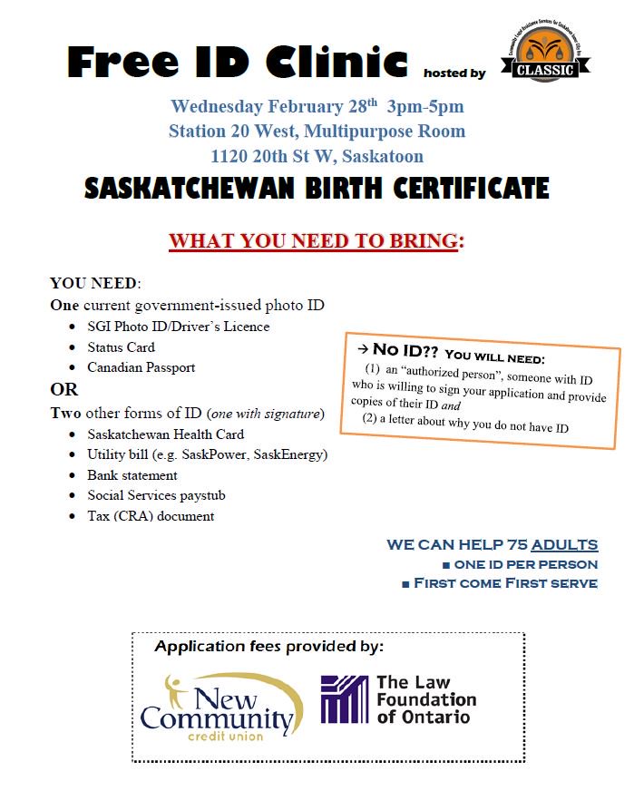 Birth Certificate Clinic tomorrow <a href="/station20west/">Station 20 West</a> !