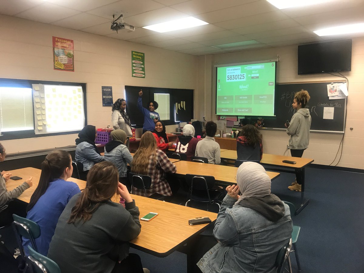 Davidson U off to a great start!  Black history month trivia Capstone project! Go #cats