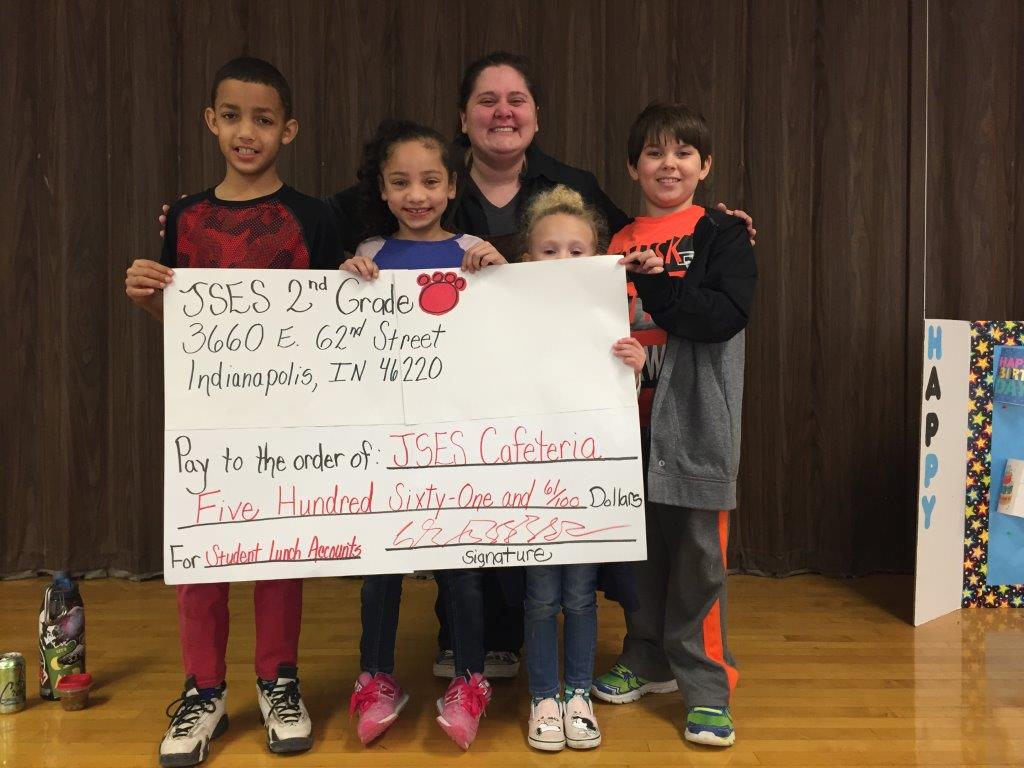 Our <a href="/johnstrangelem/">John Strange</a> 2nd graders sold candy grams for Valentine's week to raise money to pay off their friends &amp; classmates delinquent lunch accounts. Mrs. Brown's cafeteria staff was so happy and surprised! When small people get together, they can make BIG changes! <a href="/msdwt/">Washington Township Schools</a> <a href="/ibpyp/">IB PYP</a>