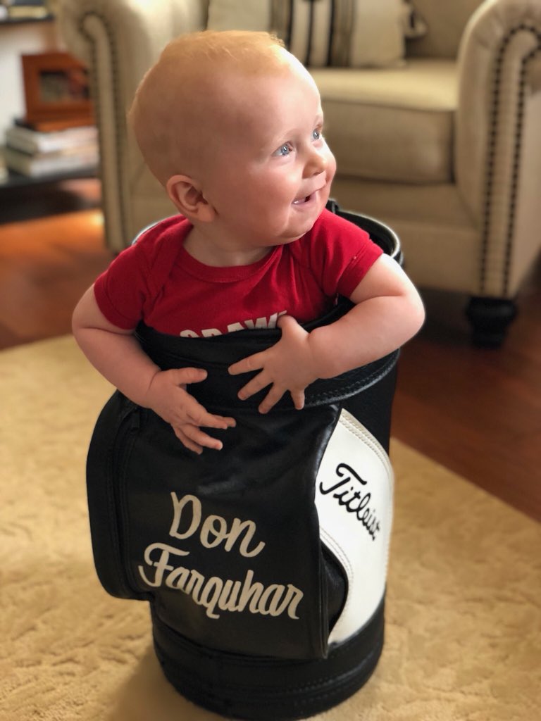 Coach_Farquhar's tweet photo. George is looking for his first endorsement deal. How about it @Titleist? https://t.co/PIDxmIwlI9