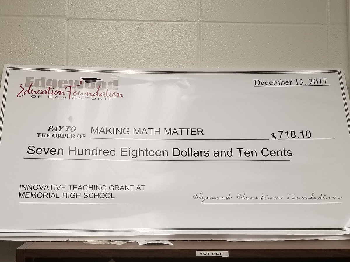 Coach_McC's tweet photo. @EISDMemorialHS thanks the Edgewood Education Foundation for the opportunity to engage in this exceptional learning experience! Ms. Rodriguez and students are Making Math Matter by launching catapults that model quadratic functions! #EISDMath #EISDpackingparachutes #EISDProud https://t.co/ZzXwupBsDi