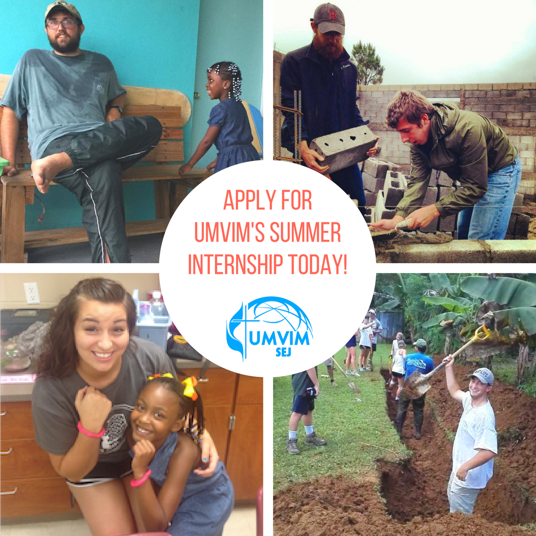 UMVIMSEJ's tweet photo. College students! Passionate about missions? Want to discern God's call on your life? Apply for the UMVIM summer internship today! Click below for more! #UMC 
https://t.co/MMI3jmKNvU https://t.co/QIT5vhhlWy