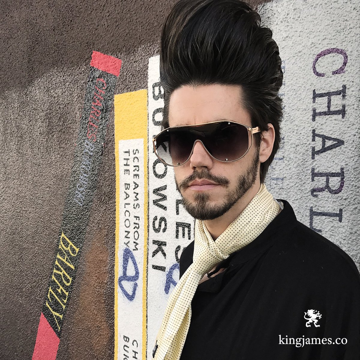 jamesgoldinguk's tweet photo. Still rocking Matthew Cross with King James #vanilla #SilkScarf in LA. https://t.co/GauQ3sLTvy