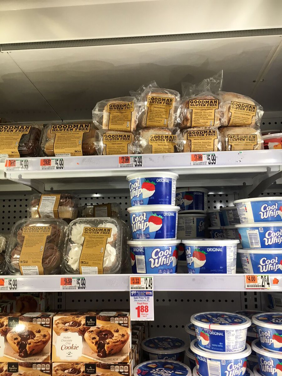 GoodmanBakery's tweet photo. I love it when I walk into one of my stores in #NewYork and see a full stocked shelf! #goodmanuncompromised #glutenfree #goodmanglutenfreebakery #fullshelf #happiness https://t.co/Dj7Qxazqxu