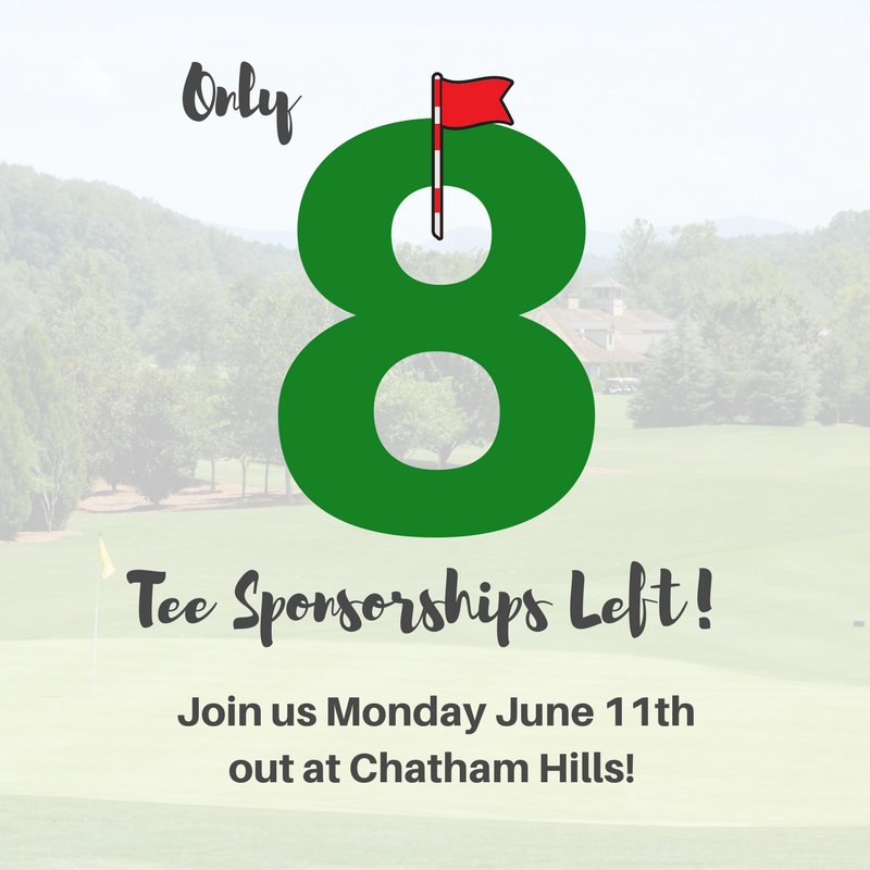 Only 8 Tee Sponsorships left! Join us Monday June 11th at Chatham Hills. The cost to be a Tee Sponsor is $300. For more information email info@westfield-chamber.org or call 317.804.3030 #westfieldchamber #chambergolfouting2018