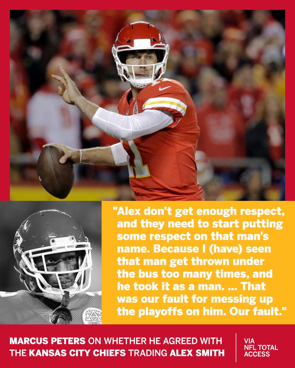 Marcus Peters went to bat for his former quarterback.