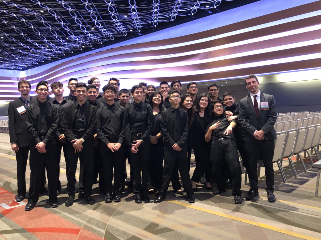DrumsAllDayLF's tweet photo. Did you know that the @losfresnosband percussion studio was invited to San Antonio to give a presentation at the @TMEA convention?  This was a ton of work, but totally worth it! #FalconBandPride #percussionpride @LosFresnosCISD @losfresnoshigh @LFUnited https://t.co/hA2kLLpe3p