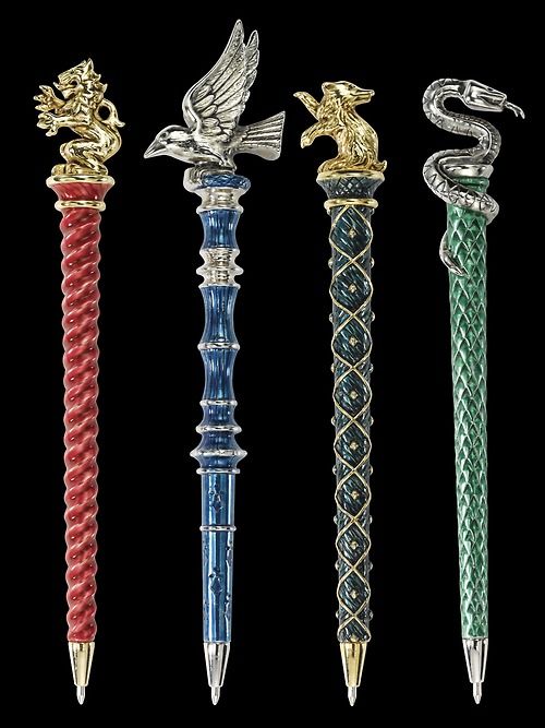 Harry Potter World on X: Hogwarts house pens. Want!   / X