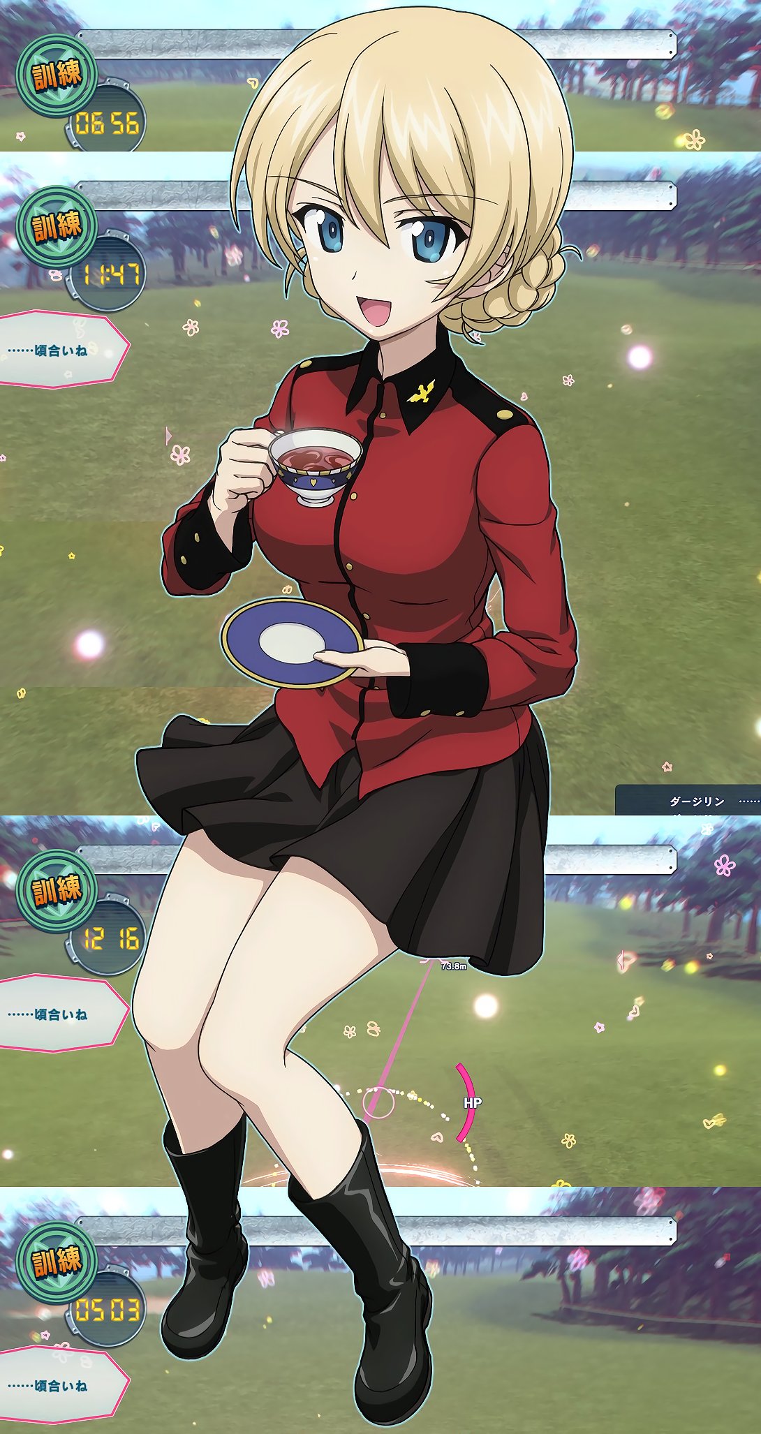 灰色服のプリン ガルパン総合アカウント ダージリン様 パンツァーハイ発動絵 再撮影高画質ver ２枚目は車長スキル発動 T Co 5vzvwqc36q Twitter