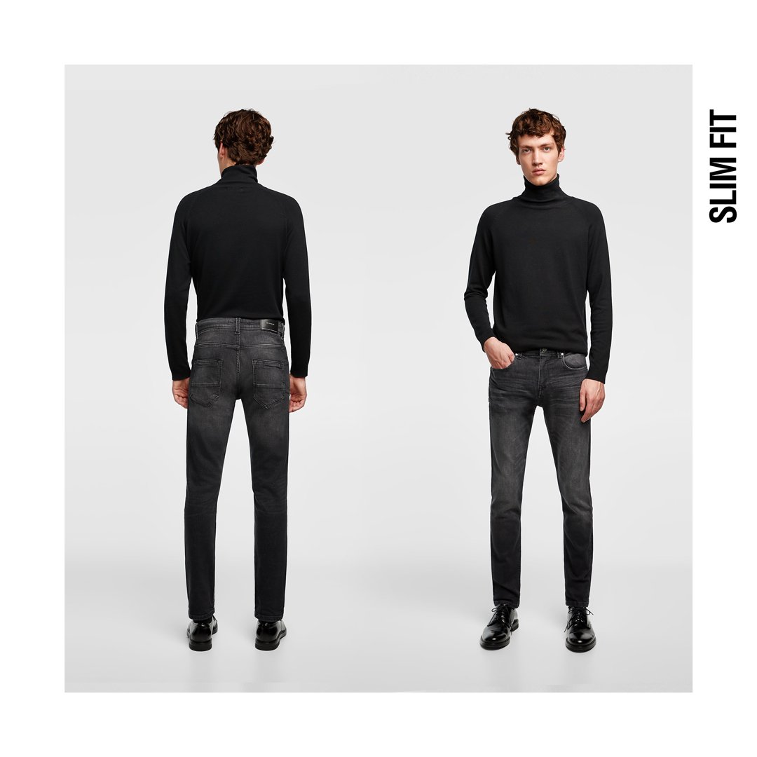 ZARA on X: The SLIM FIT. These jeans feature two side pockets