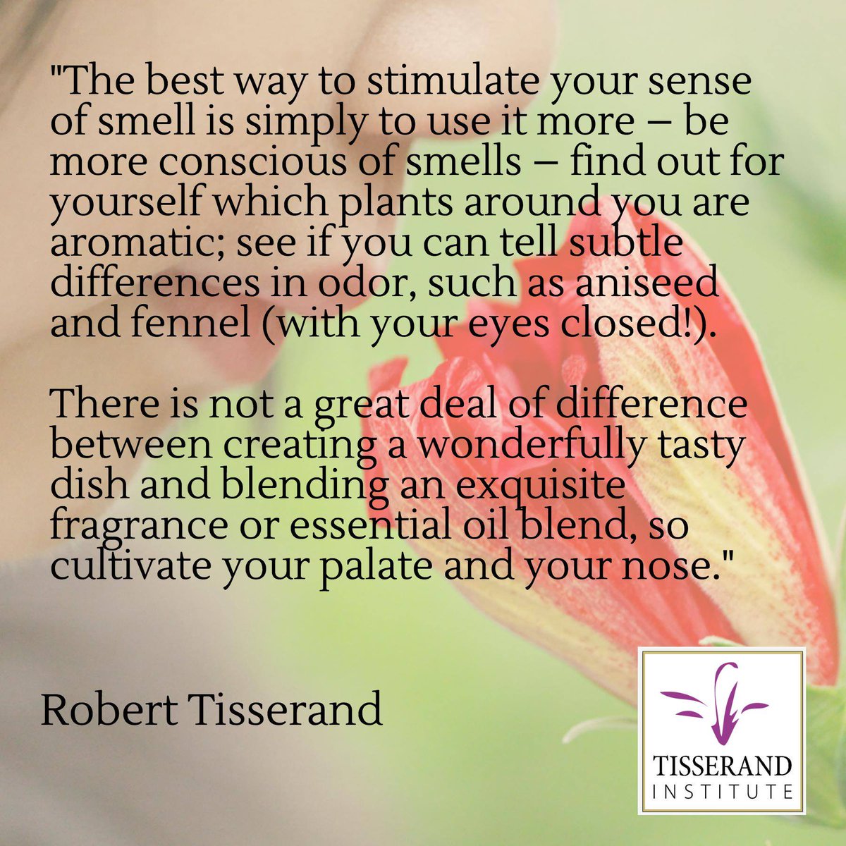 TisserandInst's tweet photo. How to best stimulate your sense of smell? By using it! #essentialoils #aromatherapy #tisserand #tisserandinstitute #howitworks https://t.co/mvnJMgKiaw