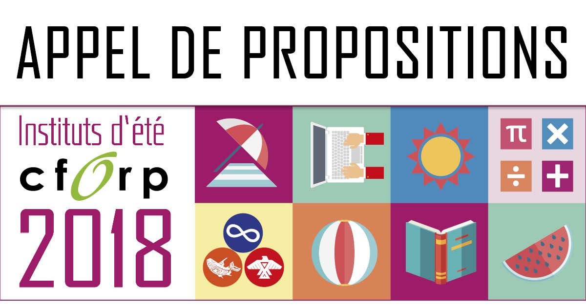 Le #CFORP invite le personnel scolaire à soumettre des propositions de formations qui pourraient être offertes dans le cadre des Instituts d’été. ow.ly/EFiP30iqFdZ #Ontario #onfr #Instete