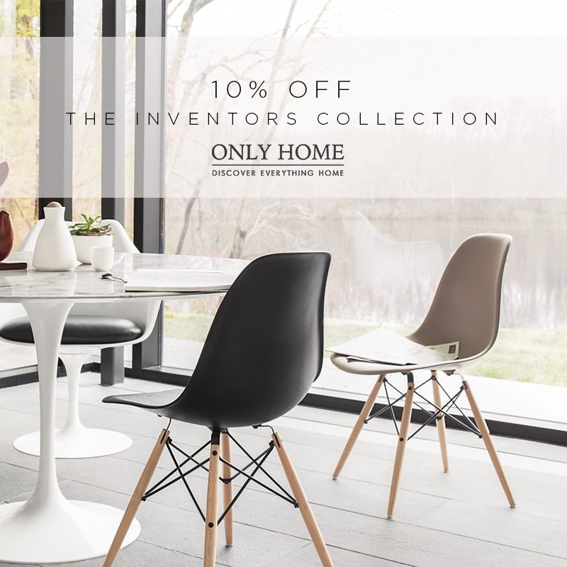 onlyhomeltd's tweet image. Enjoy 10% off the Inventors Collection! Shop here: bit.ly/2EN6LBN #OnlyHome #Eamesinspired