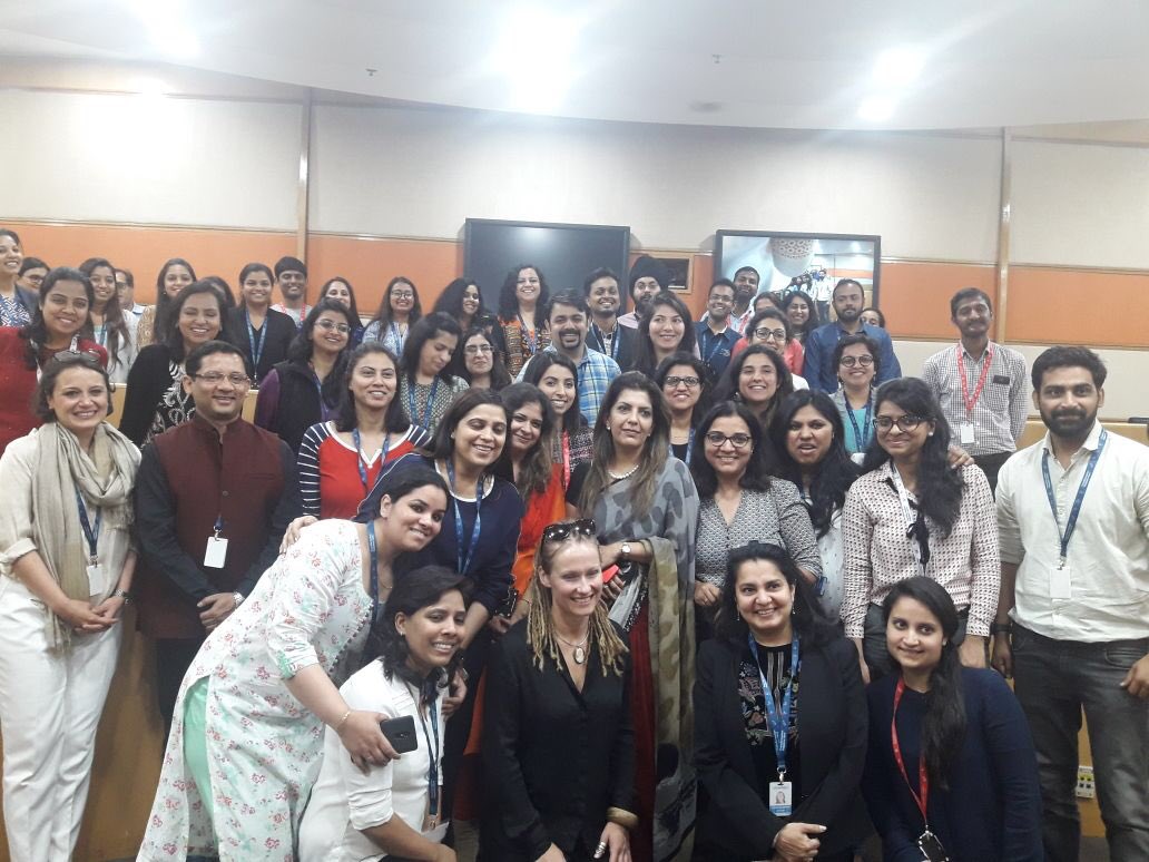 sarikabhattach's tweet photo. What a session! If we don’t have allure of unknown, we would never progress #pressforprogress #onewaytomars with @adrianamarais @Genpact_Careers @SAPIndia @beyondiversity https://t.co/PNSGchtEaI