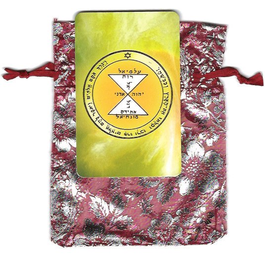 KabbalahInsight's tweet photo. Pocket-Size Kabbalistic Amulet with King Solomon Seal - wrapped in organza bag - This powerful amulet helps you attract love and admiration https://t.co/9RRSxzq4f8 #Etsy #mandala #tarotcards #amulets #Kabbalah cards #WalletSize https://t.co/NcKEJJv4UQ