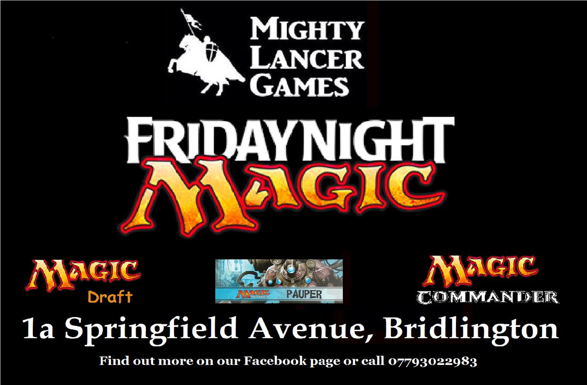 MightyLGames's tweet photo. Grab your deck &amp; join us for #FNM in #Bridlington. see our Facebook page for details of upcoming events &amp; book your place, or drop us a line. #MTG #EastYorkshire https://t.co/fcMfQvcJHE