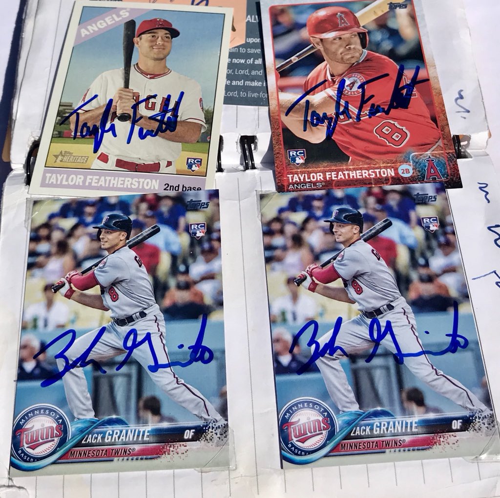 GassyGrapher's tweet photo. 30 days until #OpeningDay #RandomAutographOfTheDay from #MNTwinsST Thanks @zgranite 🤜🤛 https://t.co/9vn0lgFpyH