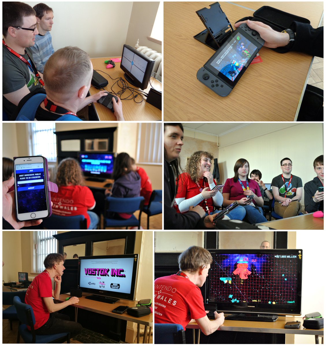 Nintendo_SW's tweet photo. We are seeing more and more players enjoying solo and multiplayer indie titles on #NintendoSwitch at our events. This month inc. #10SecondRunReturns #YookaLaylee #VostokInc #JackboxPartyPack4

@NintendoUK @NintendoEurope @Team17Ltd @PlaytonicGames @nosebleedgames @jackboxgames https://t.co/wkOWYXa3YK