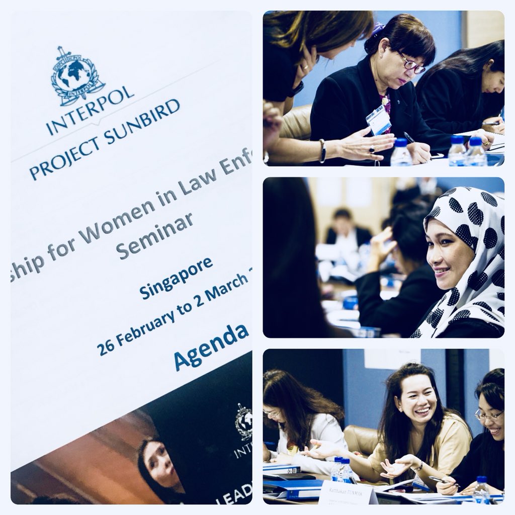 INTERPOL_CBT's tweet photo. @INTERPOL_HQ and @FLETC working hard today as Canadian funded #ProjectSunbird delivers knowledge on globally recognised leadership practices to  current and  future ASEAN women leaders. @CanadaASEAN @IAWPInfo https://t.co/aOfxvKgkfs