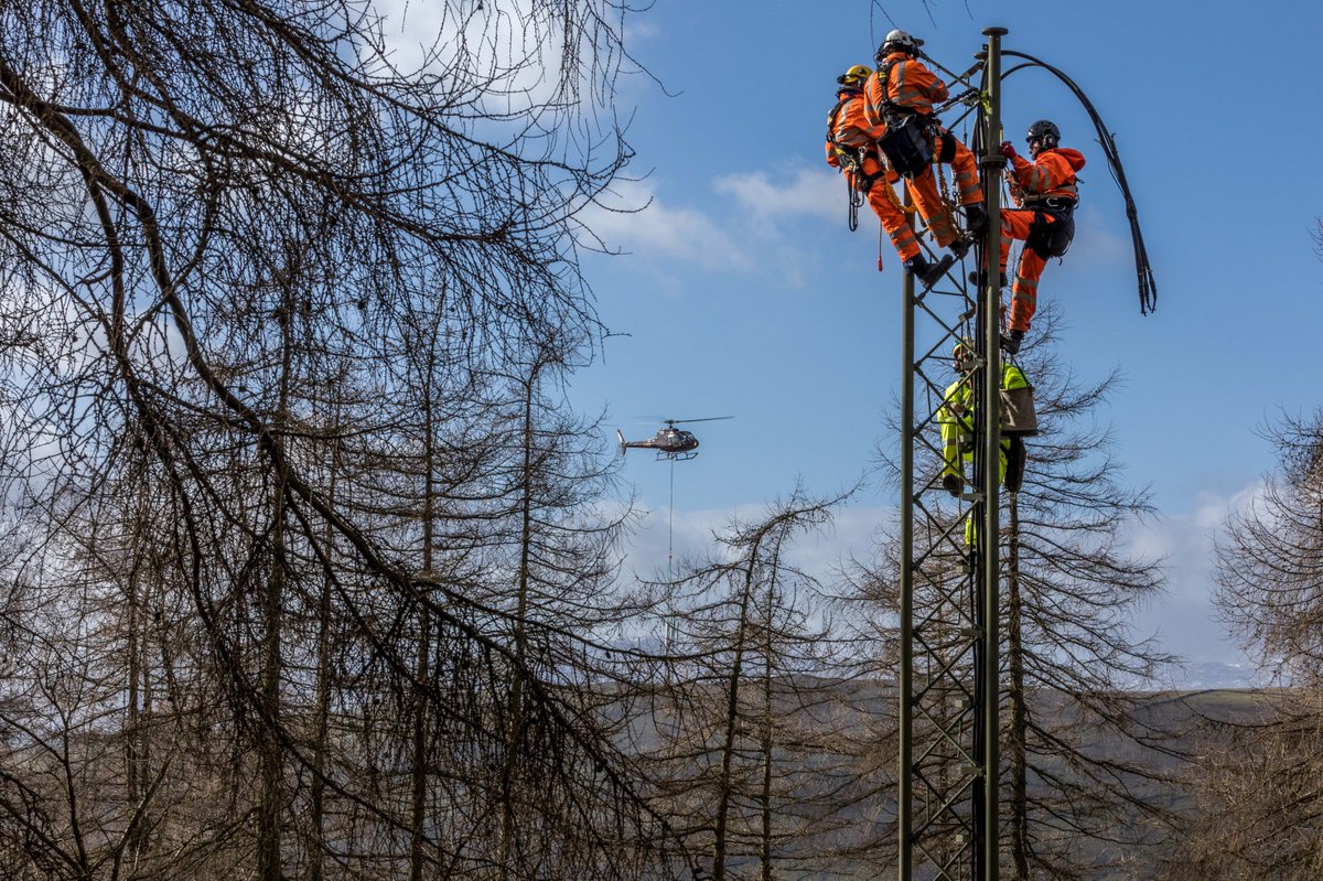 pdgaviation's tweet photo. Pictures of our 109th tower assembly earlier this week with Roger Maule, for Commhoist.  Their teams assistance enabled the operation to be concluded safely, smoothly and rapidly.
#commhoist #telecoms #helicopter #underslung #LakeDistrict #lifting https://t.co/igLxV03zpU