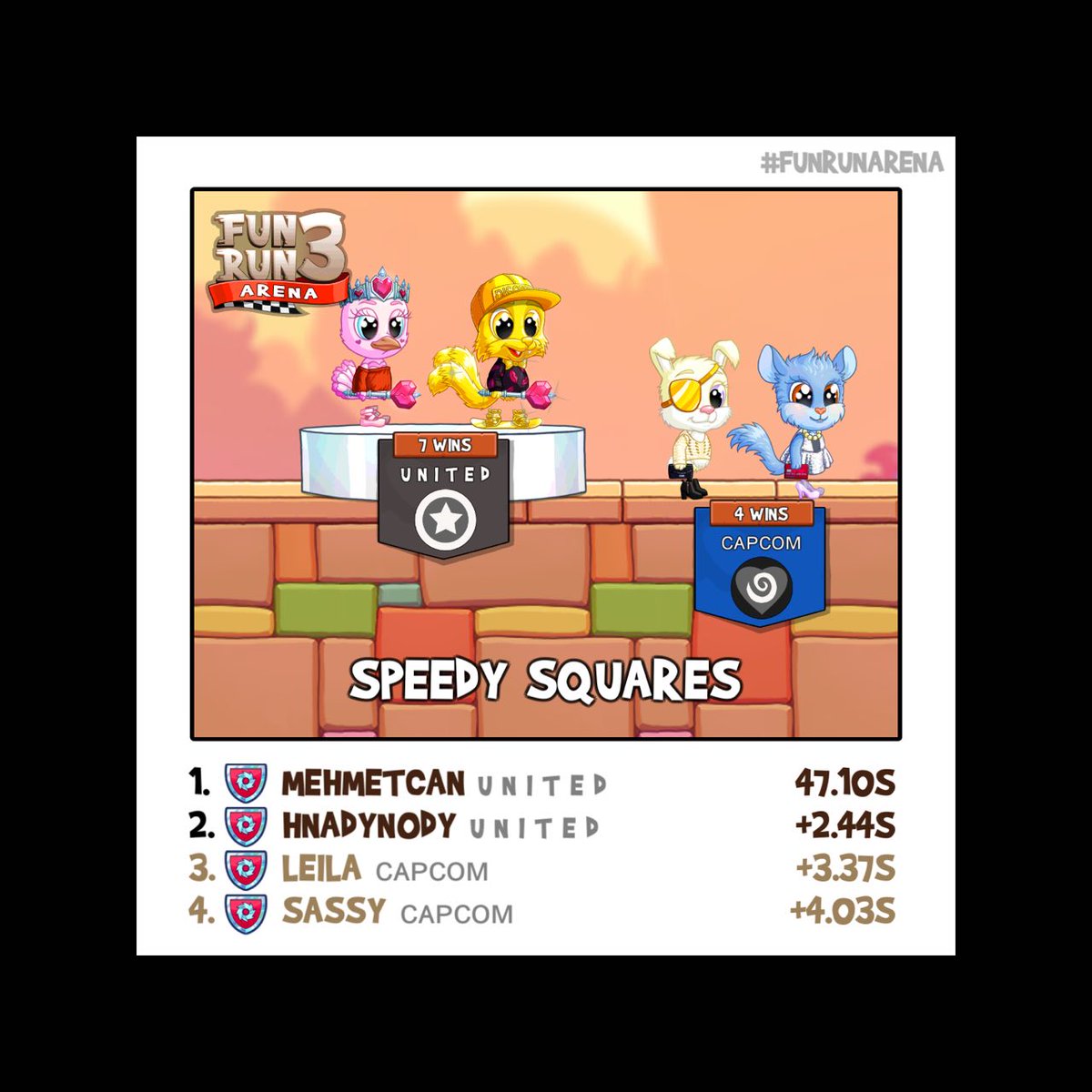 UNITED_ARENA's tweet photo. Ggs #FunRun3 https://t.co/r2FhlGm65a