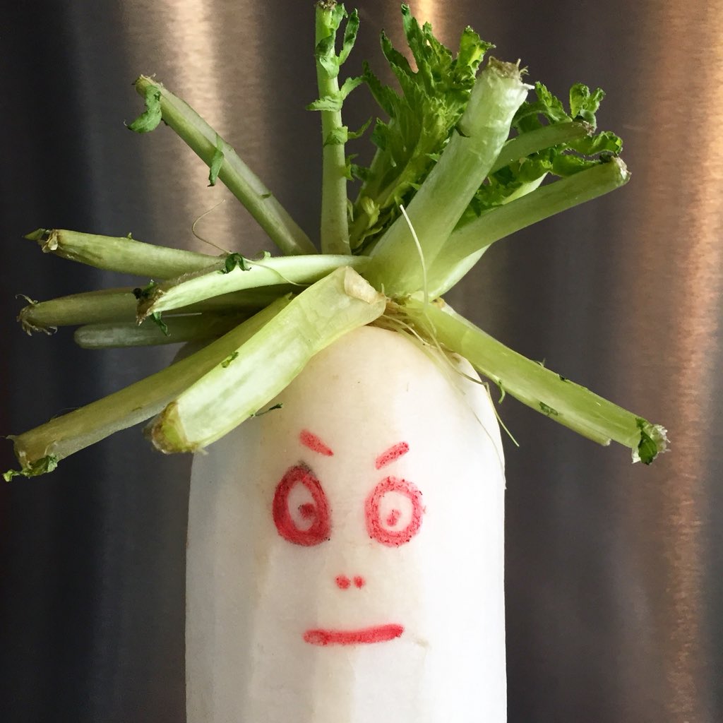 circo_brighton's tweet photo. This mooli isn’t too happy about becoming part of our kimchi! #tapap #senorbuddha #circo #mooli #kimchi #brightonrestaurants #funnyfood https://t.co/HvCb6gv5oE