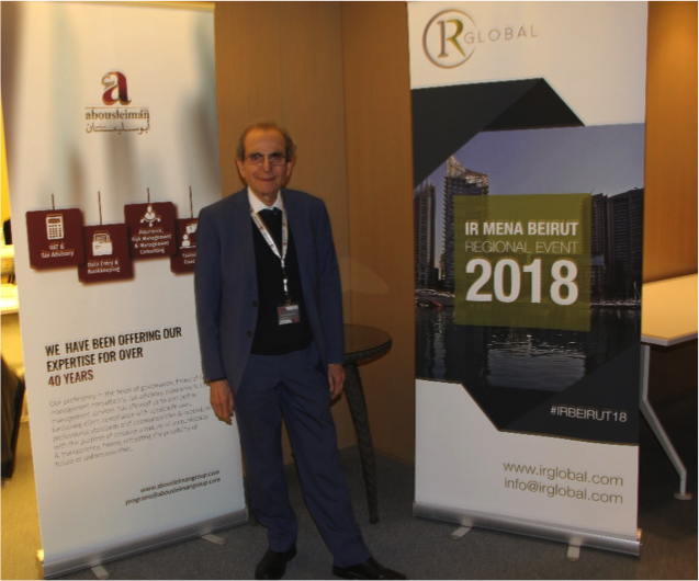 Abousleiman_co's tweet photo. When opportunities come together - some great photos coming from the recent IR Global MENA Networking event in Beirut. More to come soon.
Pictured here:Antoun Abousleiman, Wissam Abousleiman and Graeme Kirk of Gross &amp; Co. Solicitors. #IRBERUIT18 https://t.co/jS2rval6mA
