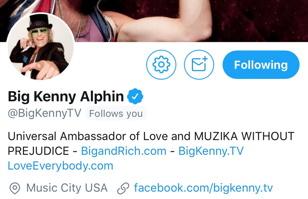 A friendly reminder the OFFICIAL BIG KENNY account is <a href="/BigKennyTV/">Big Kenny Alphin</a> w/a BLUE ✔️ 2many #crazynuttyimposters #loveeverybody