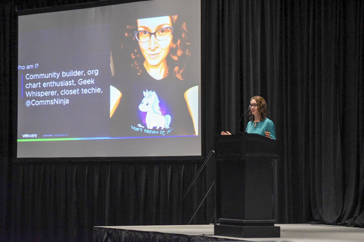 dougdefrank's tweet photo. Listening to Amy Lewis (@CommsNinja) kick off the morning keynote at the #WPVMUG @WPVMUG @MyVMUG https://t.co/Pc7RbpLxV5