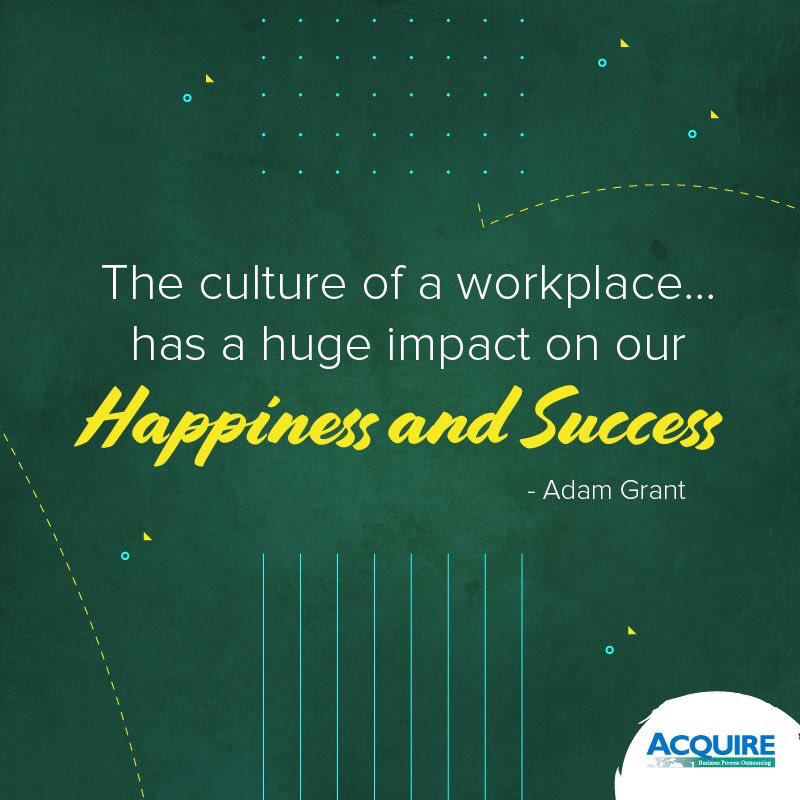 AcquireBPODR's tweet photo. "The culture of a workplace...has a huge impact on our happiness and success." - Adam Grant โจ๐๐ช
At Acquire, we #AcquireHappiness because we #AcquireValues. Join us and you will, too!
#DontJustFindIt #AcquireIt https://t.co/3vUT10SH1H