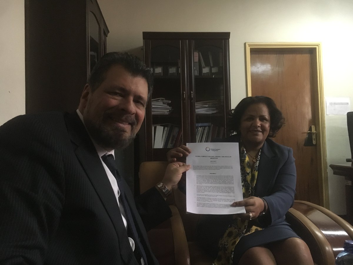 EmbaMexEti's tweet image. Ambassadors @BirtukanAyano &amp;amp; @VMTrevino agreed that migration is a priority of the international agenda. #GlobalCompactMigration
🇲🇽🇪🇹🇺🇳