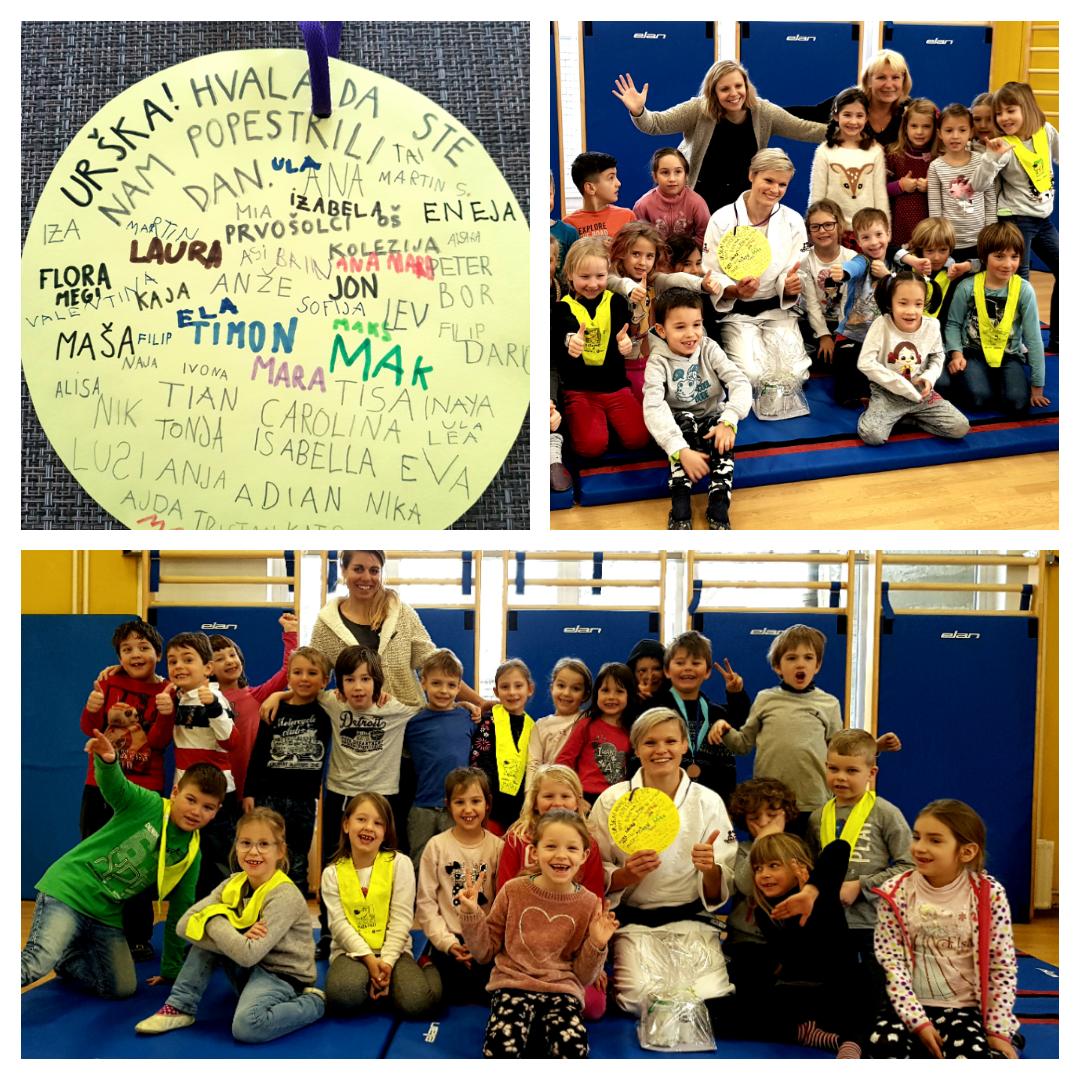 #always #fun with #kids. Today we did some  #judo #basics on primary school Kolezija.
And you know what!? I got a #gold #medal from them!!😁😁

#sport #school #gold #medal