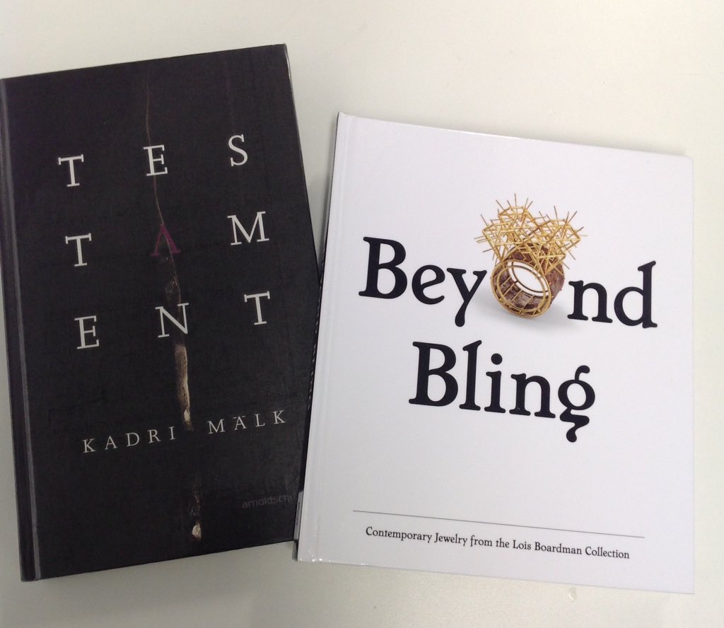 LCF_Library's tweet photo. If you're after some more avant garde adornment than Ms Taylor's, then check out these new additions to our collection of books on stunning contemporary jewellery #LCFlibrary #KadriMälk #beyondbling https://t.co/3hZPW2cyAz