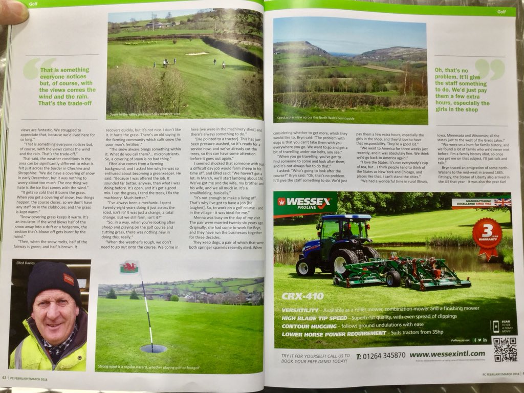 SilverBirchGC's tweet photo. Thank you @Pitchcare for a brilliant feature showcasing @SilverBirchGC, #Golf #NurtureTheNovice #ChallengeThePro #HeavenOnEarth ⛳️
Pls RT @jjjj86 @NWTBiz @runceap @DigwyddiadConwy @footgolffinder @golfingwales @dilwyn25 @coralawchoir @RichieWazza @deandoubt @HeartNorthWales https://t.co/NgsgVa4fXm