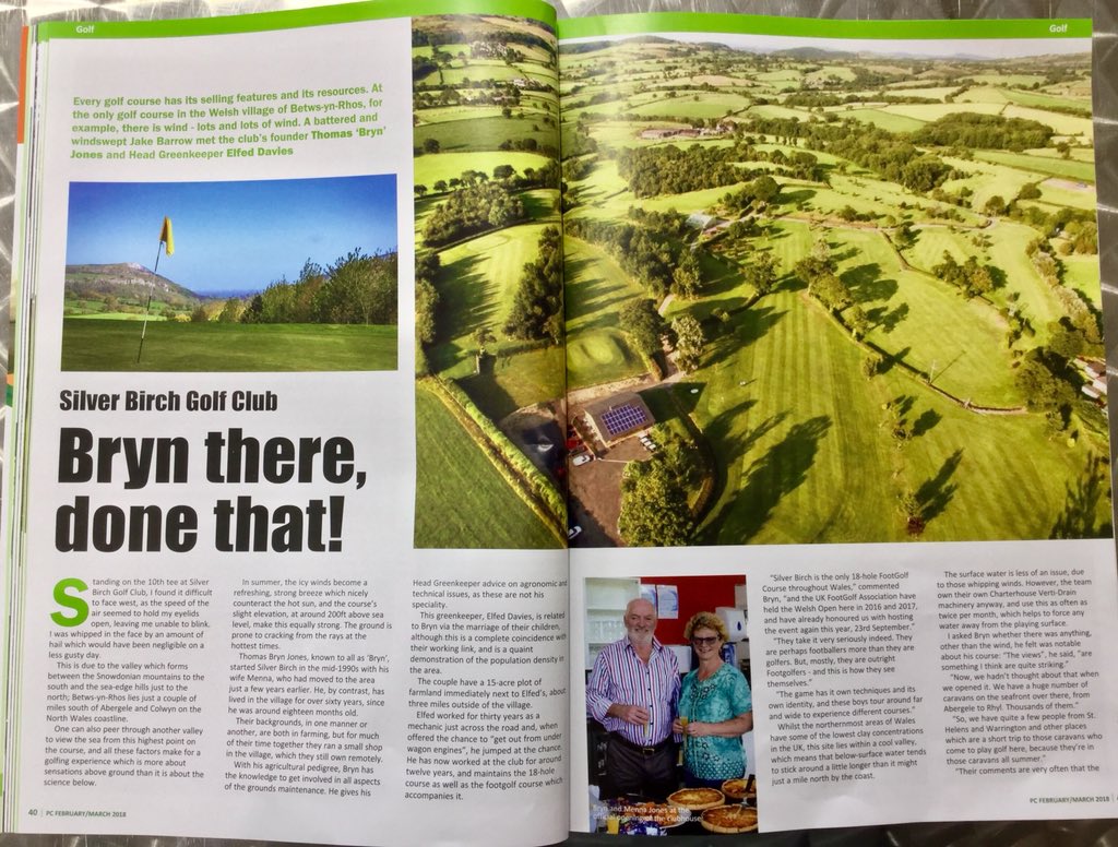 SilverBirchGC's tweet photo. Thank you @Pitchcare for a brilliant feature showcasing @SilverBirchGC, #Golf #NurtureTheNovice #ChallengeThePro #HeavenOnEarth ⛳️
Pls RT @jjjj86 @NWTBiz @runceap @DigwyddiadConwy @footgolffinder @golfingwales @dilwyn25 @coralawchoir @RichieWazza @deandoubt @HeartNorthWales https://t.co/NgsgVa4fXm