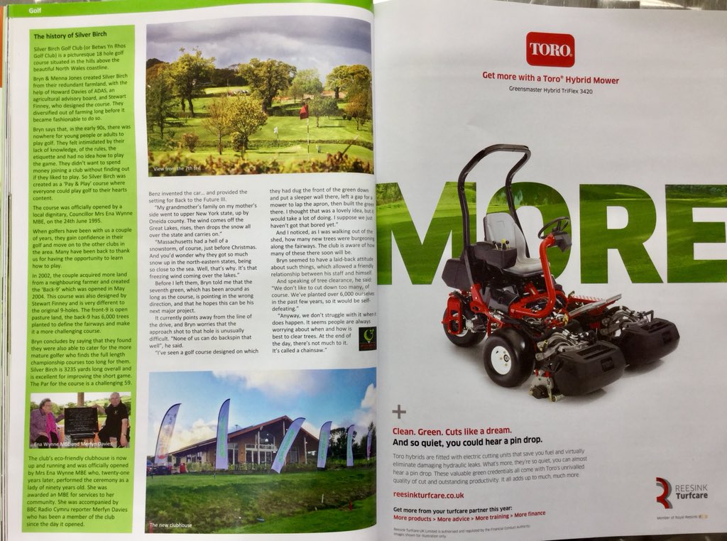 SilverBirchGC's tweet photo. Thank you @Pitchcare for a brilliant feature showcasing @SilverBirchGC, #Golf #NurtureTheNovice #ChallengeThePro #HeavenOnEarth ⛳️
Pls RT @jjjj86 @NWTBiz @runceap @DigwyddiadConwy @footgolffinder @golfingwales @dilwyn25 @coralawchoir @RichieWazza @deandoubt @HeartNorthWales https://t.co/NgsgVa4fXm