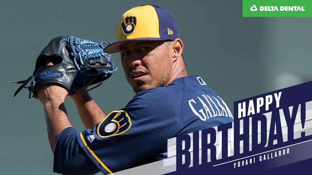 Happy birthday to pitcher Yovani Gallardo! 