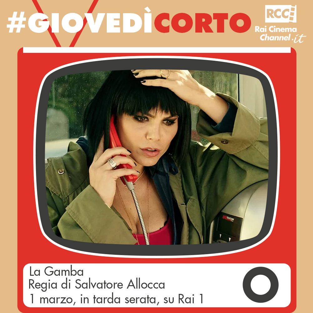 RaiCinema's tweet photo. Giovedì su @RaiUno non perdete #LaGamba, il cortometraggio di Salvatore Allocca con Ernesto Mahieux, Nina Senicar e Carlo Luca De Ruggeri!

Vega’s Project srl | Marvin Film srl | #ZenMovie https://t.co/3x9vrJy5Ix