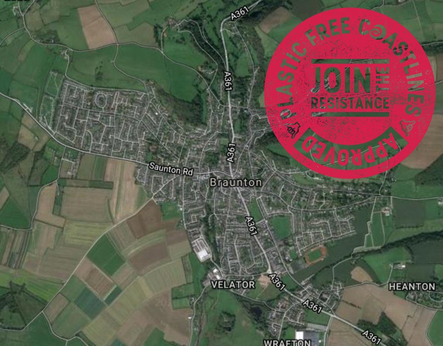 sascampaigns's tweet photo. #PlasticFreeBraunton takes the honour of becoming the first community without a coastline to achieve #PlasticFree status! 

Where ever you are located your community can work towards Plastic Free Status. 

Get started today at: 
https://t.co/JzVGCMfSUq https://t.co/0W544t7C1F