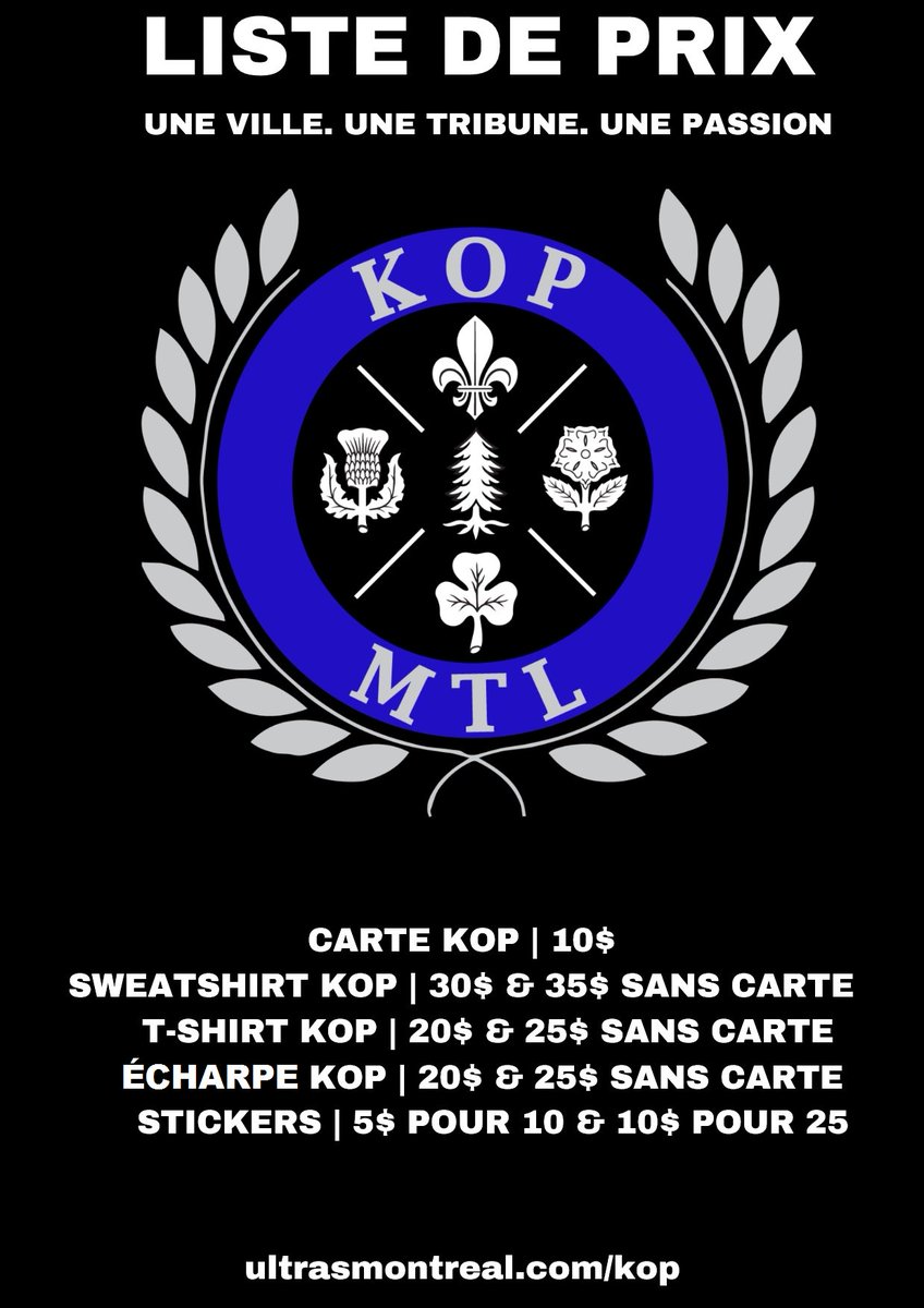 Dimanche dès 17h on se retrouve au Frappé [3900 St-Laurent] pour le PREMIER MATCH DE LA SAISON! Arrivez tôt, ça sera plein sur les 2 étages. Matos en vente et une ambiance comme au stade! #KOPMTL #IMFC #UM02 

m.facebook.com/events/5488816…