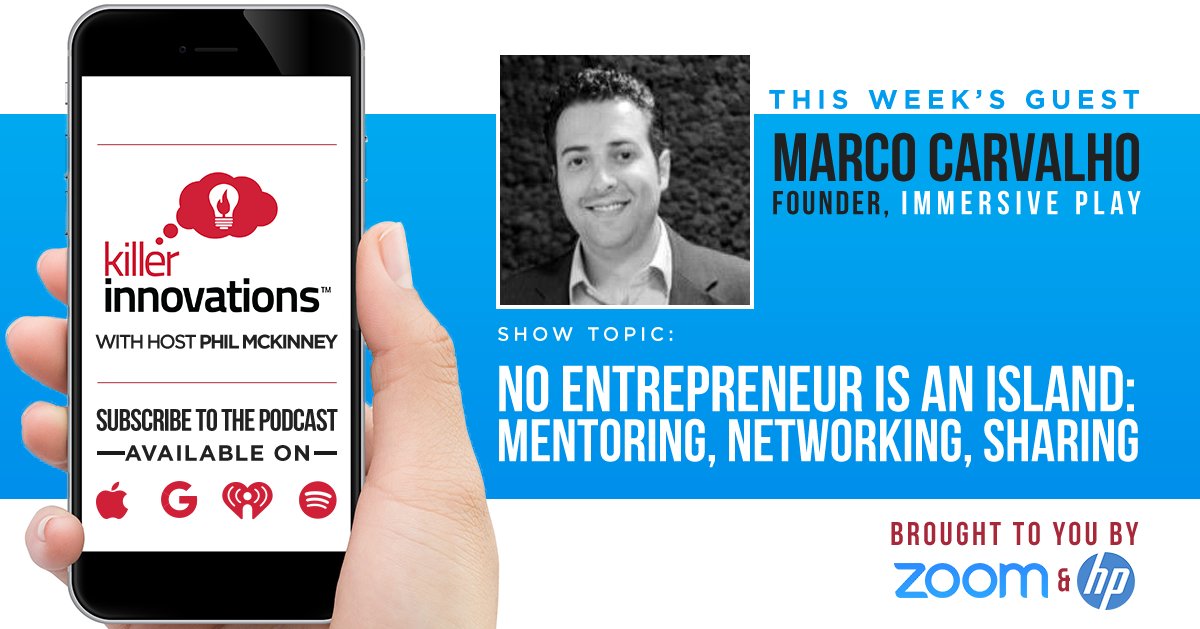 Innovators_Net's tweet photo. Catch guest award winning Inventor and entrepreneur Marco Carvalho of @chirp 
iTunes: https://t.co/KIoxfLwKRc
Google Play Music: https://t.co/IAmtxl7ixj
Spotify: https://t.co/hS9bMSS2xA
iHeartRADIO: https://t.co/lxiaFPLClS
*Full list: https://t.co/Ki42TH5jqi https://t.co/w9t0KEM5VQ