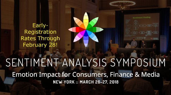 SethGrimes's tweet photo. 2018 https://t.co/DsJ4DV1kdo  speakers hail from 🇨🇦 🇩🇪 🇮🇱 🇸🇰 🇬🇧 🇺🇸 🇻🇪. Our common interests are customer experience, market research, media analysis &amp; healthcare analytics. Join us March 26-27 in New York?
#NLP #EmotionAI #MRX #CX #CRM https://t.co/3DmY3Ht68O