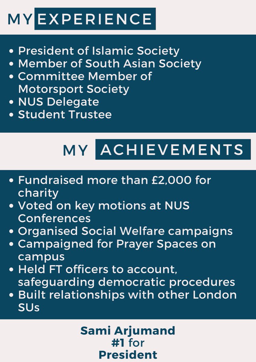southbanksu_'s tweet photo. Elections Social Media Takeover: Sami (Candidate for President)
Hey Guys! Sami here! YOUR next president 😉 .. before I tell you about what I would do if elected as your president, let me tell you more about who I am...
#VoteForChange #VoteSami #LSBUElects #SocialMediaTakeover https://t.co/XQazDS79gW