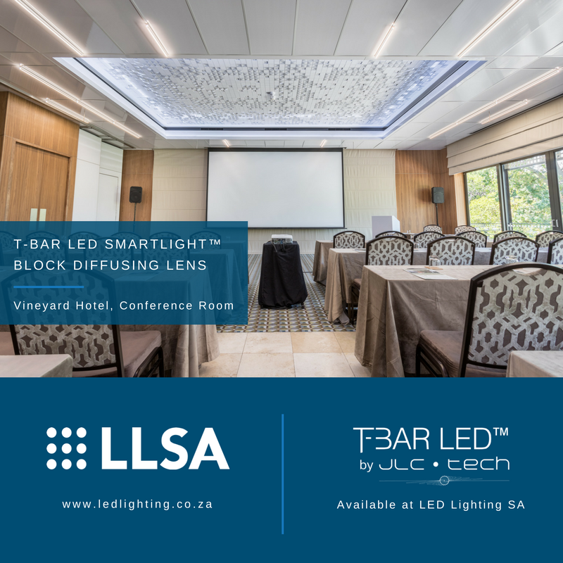 LEDLightingSA's tweet photo. A #beautiful display of the @TBARLED  Smartlight™ Block Diffusing Lens, at the @Vineyard_Hotel conference room. #LED #lighting #LEDlighting #lightingdesign #tbar #LLSA #LEDlightingsa #conference #design #interiordesign #interiordecor https://t.co/NqBV80yyXJ
