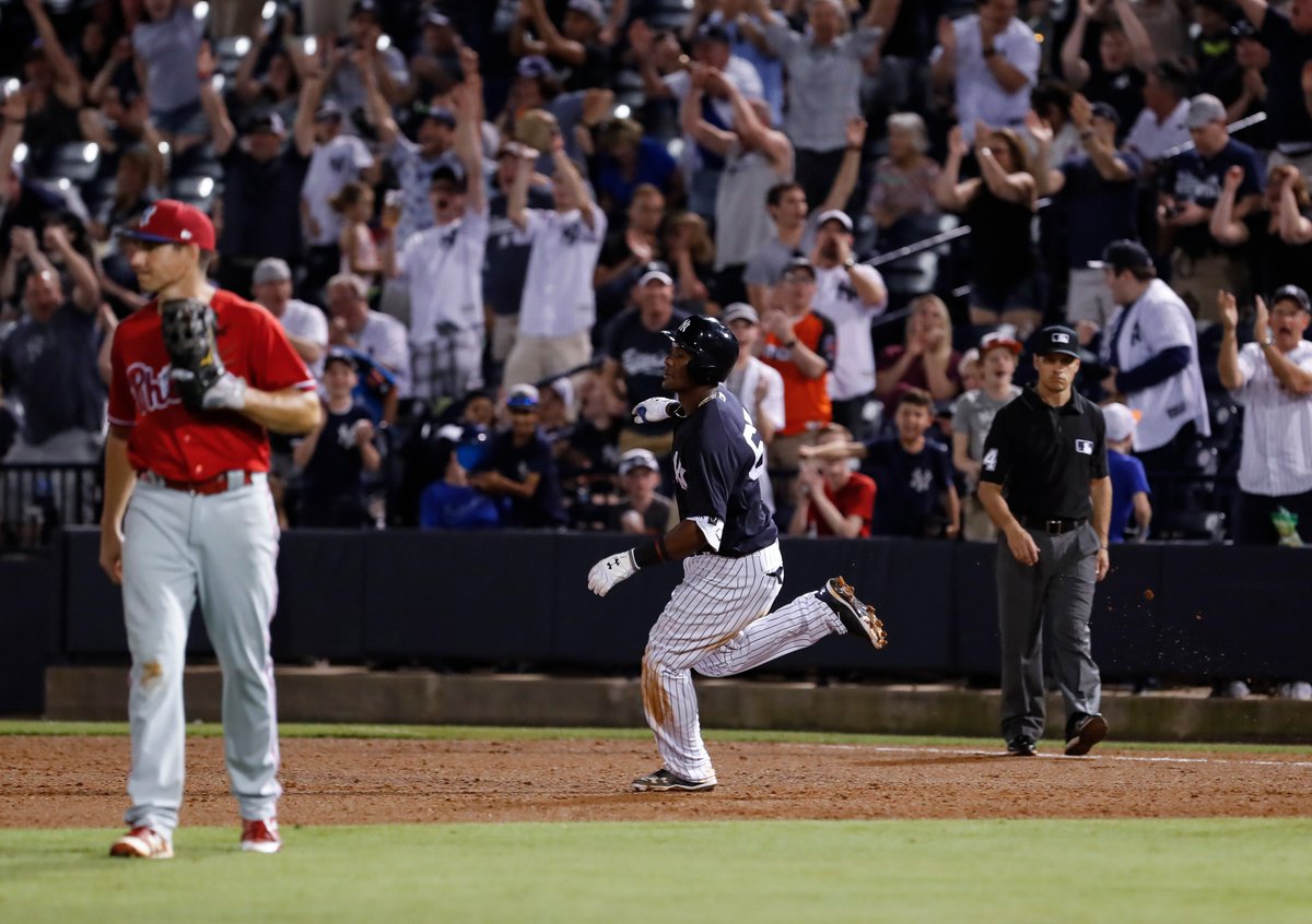 TampaTarpons's tweet photo. ICYMI: Tampa Alum @MAndujarPapa hit a walk off homer last night to give the @Yankees a 4-3 WIN! #PinstripePride #RoadToNYRunsThroughTampa

📸: @Mark_LoMoglio https://t.co/PYTJRZTfco