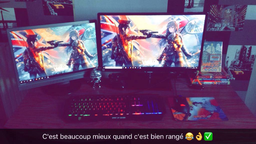JokayStream's tweet photo. mon setup tout beau et bien rangé #streamer #setup #SetupVideos #gaming #GamingPC https://t.co/jcyYsjlZ6o