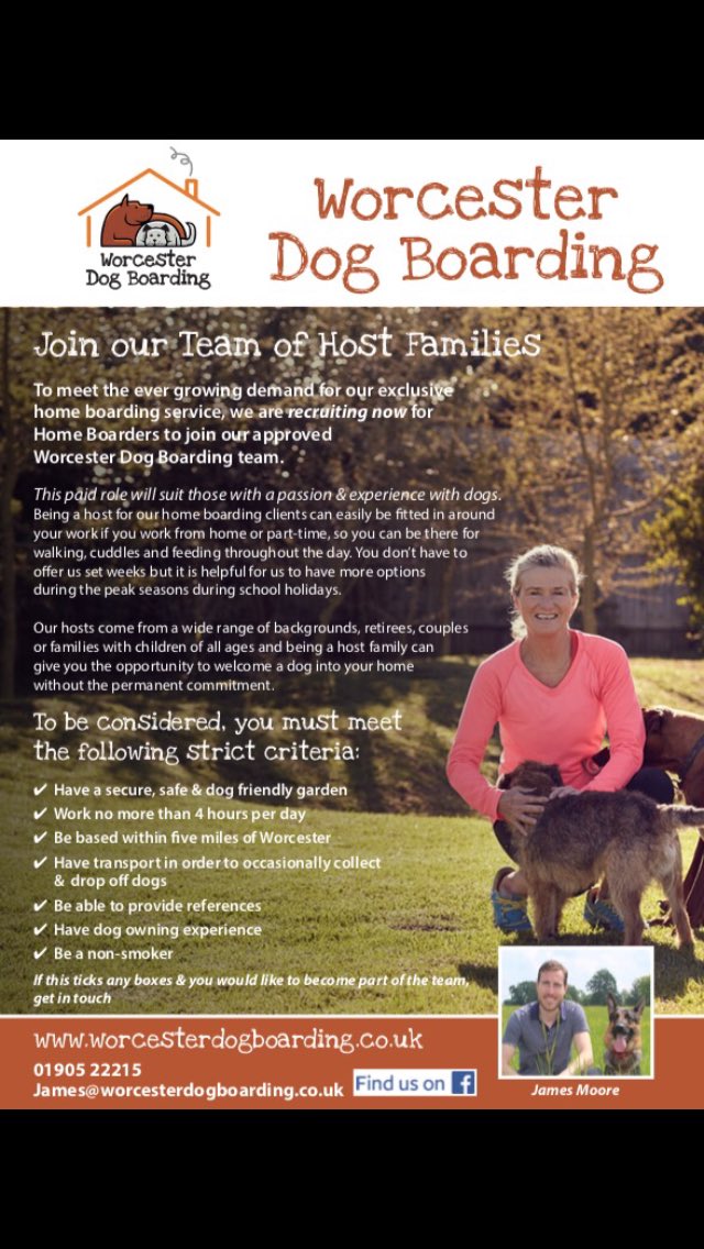 Any #WorcestershireHour peeps who work from home fancy having the occasional visiting pup?